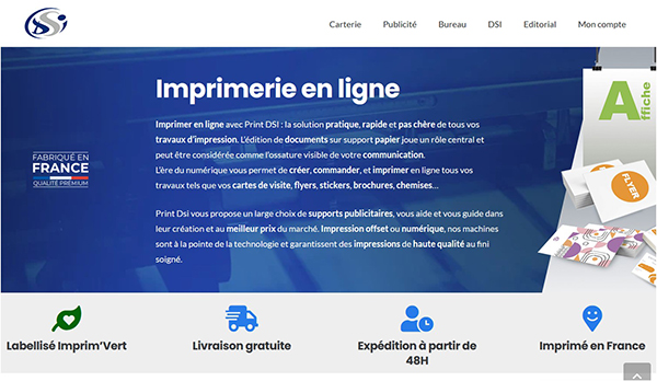 Imprimerie DSI web