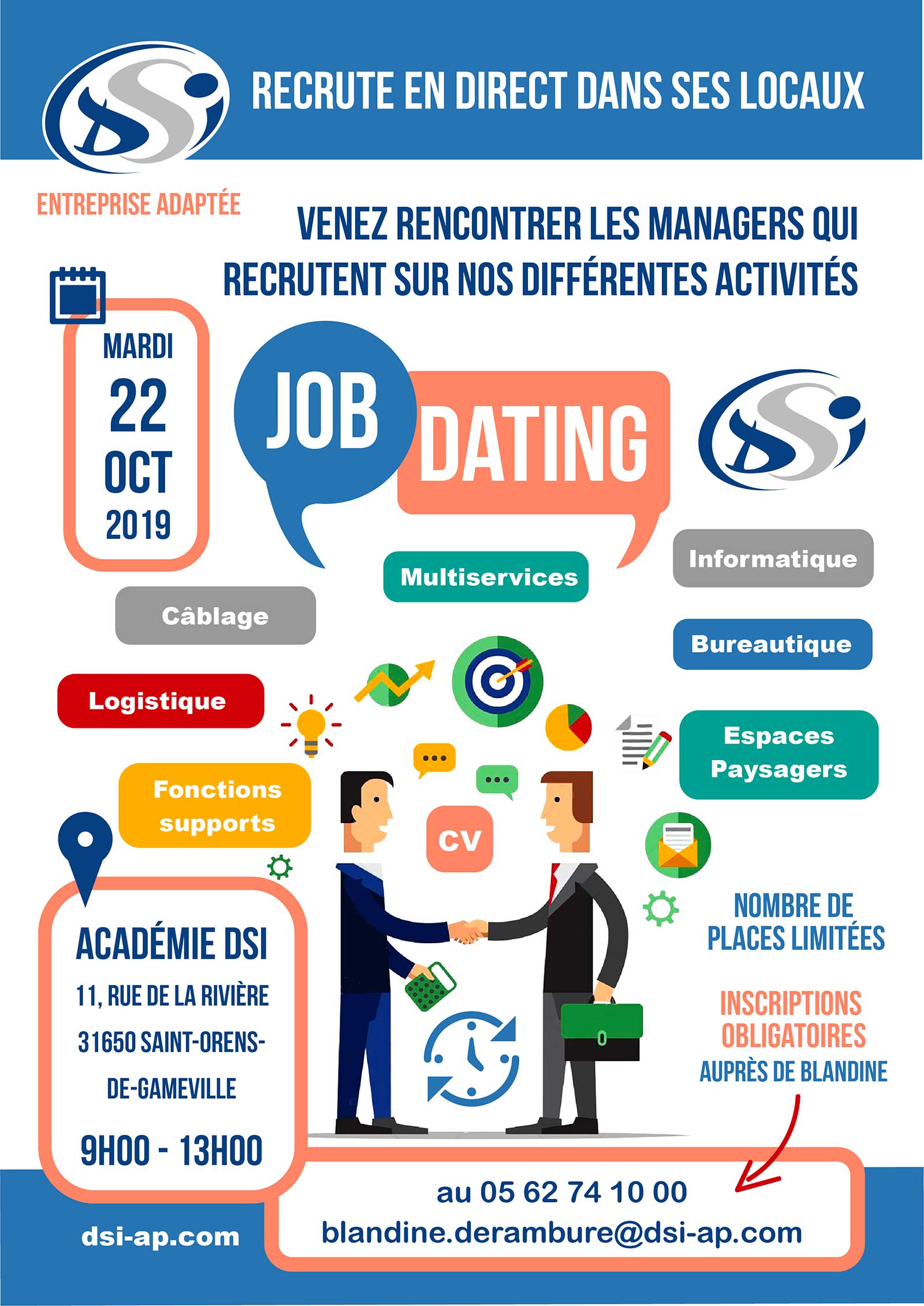 Job dating DSI Entreprise Adaptee Occitanie